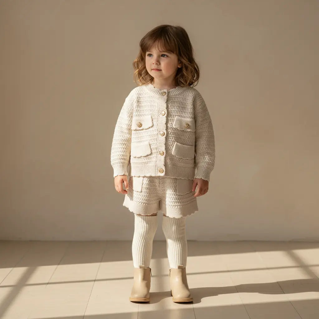 Cléa Knit Co-ord Set - Ivory ORELIE