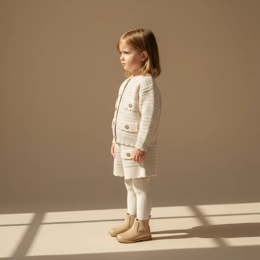 Cléa Knit Co-ord Set - Ivory ORELIE