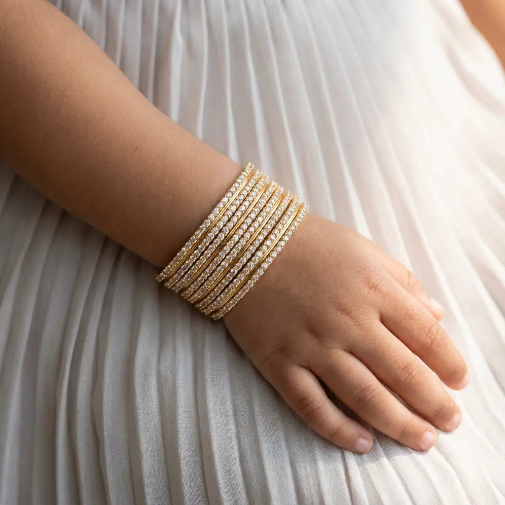 Golden Luxe Crystal Bangles THE RAMADAN EDIT