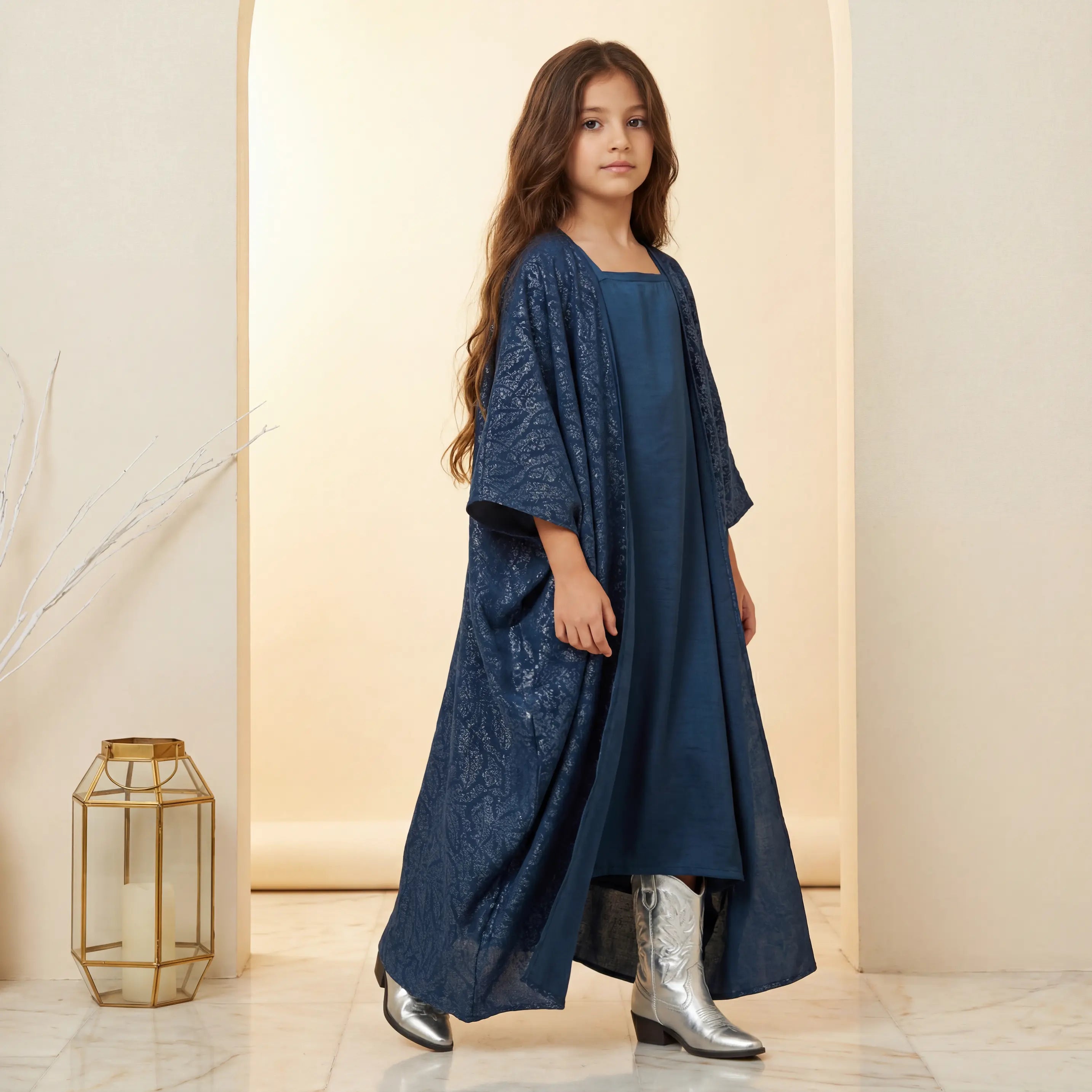 Noora Teal Bisht Set LAYALEE