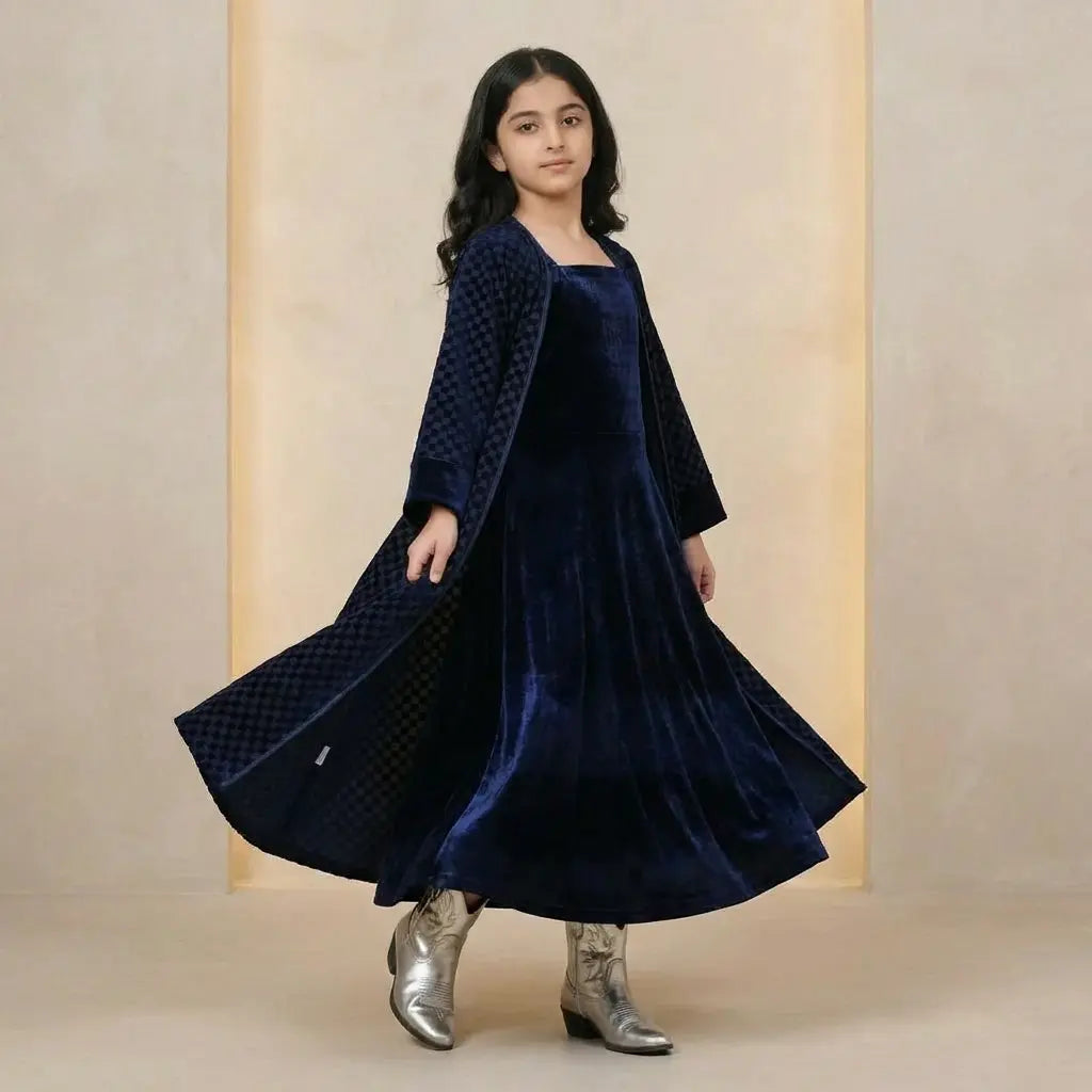 Samaa Navy Velvet Set LAYALEE