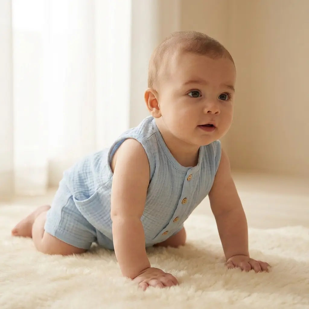 Romper - Anise Blue TEDDY & MINOU