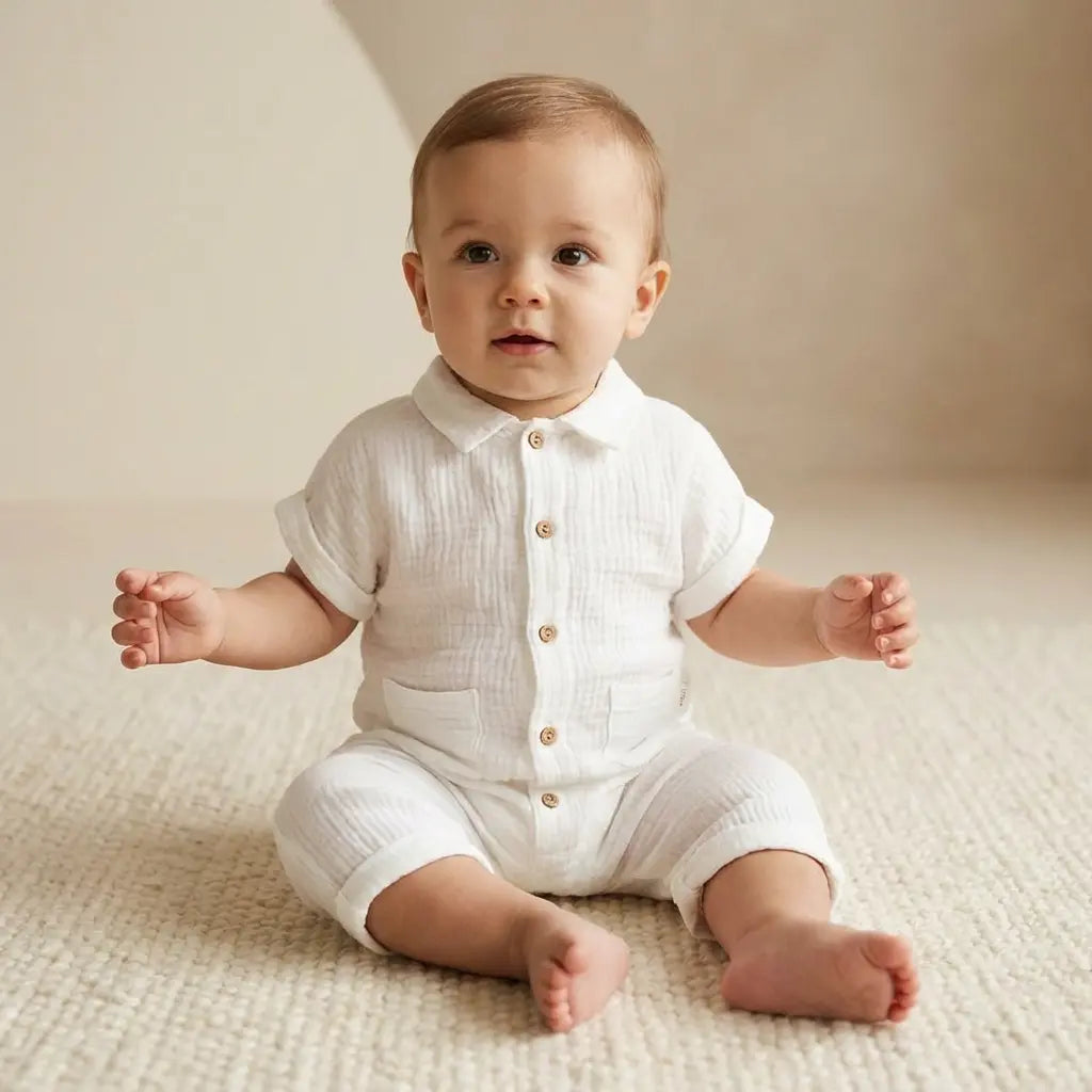 Baby Romper Milk TEDDY & MINOU