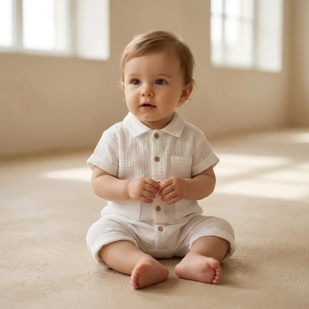 Baby Romper Milk TEDDY & MINOU