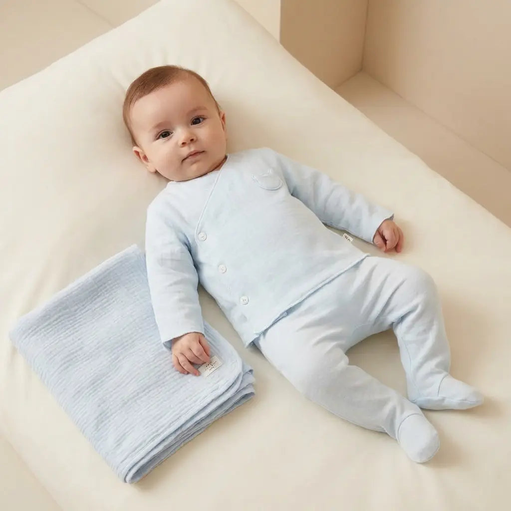 Blue Baby Gift Set TEDDY & MINOU