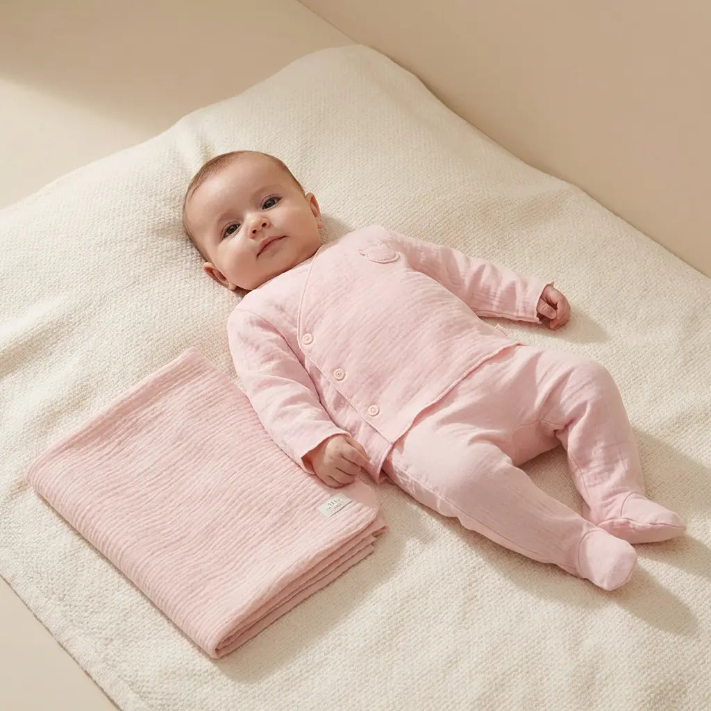 Smoothie Pink Baby Gift Set TEDDY & MINOU