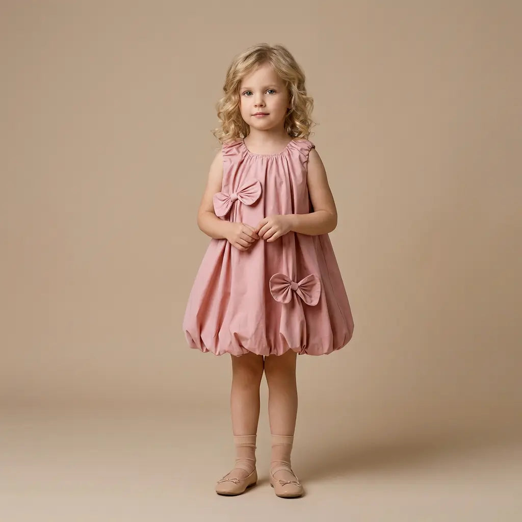 Paloma Bow Dress - Lil Bunnies - The Collective