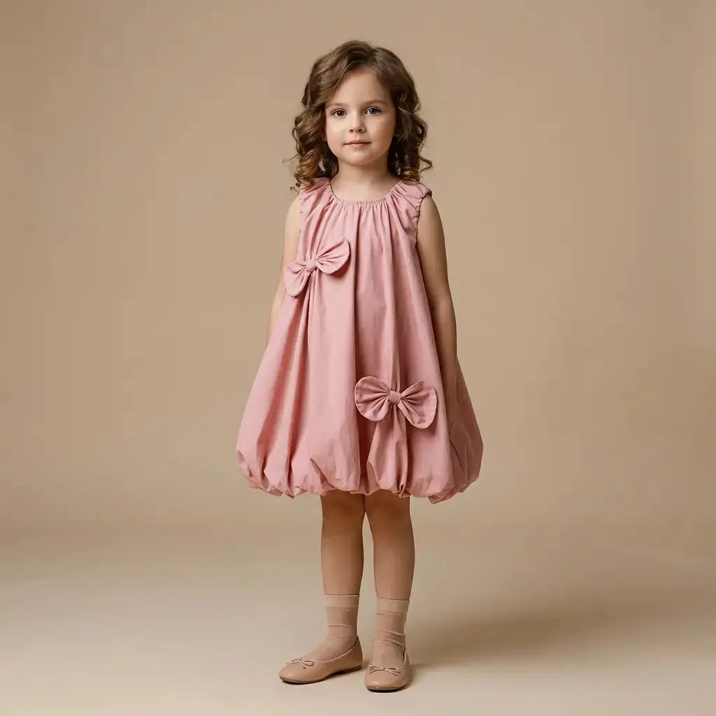 Paloma Bow Dress - Lil Bunnies - The Collective
