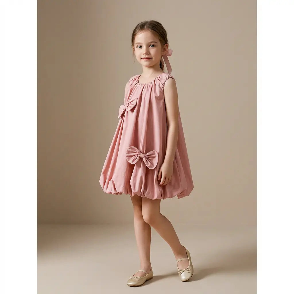 Paloma Bow Dress - Lil Bunnies - The Collective