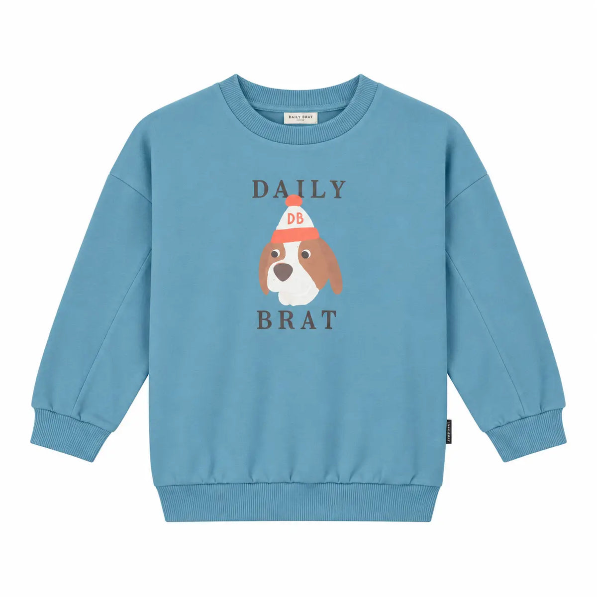 Quirky dog sweater snow blue product image