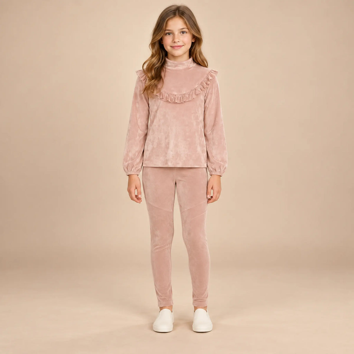Ruffled Long Sleeve & Legging lookbook, size 11Y, image 1