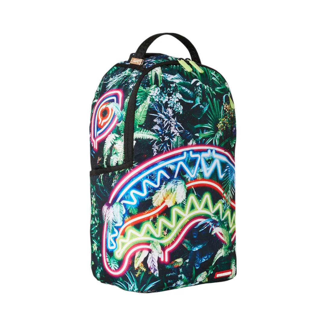Neon Shark Jungle Dlxsr Backpack SPRAYGROUND