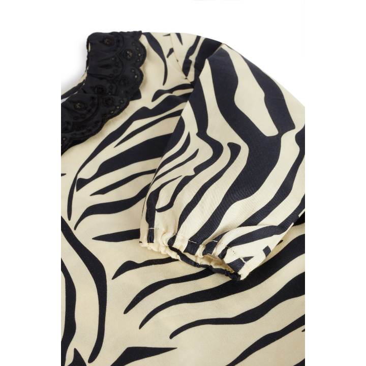 Zebra Black Baby Jumpsuit