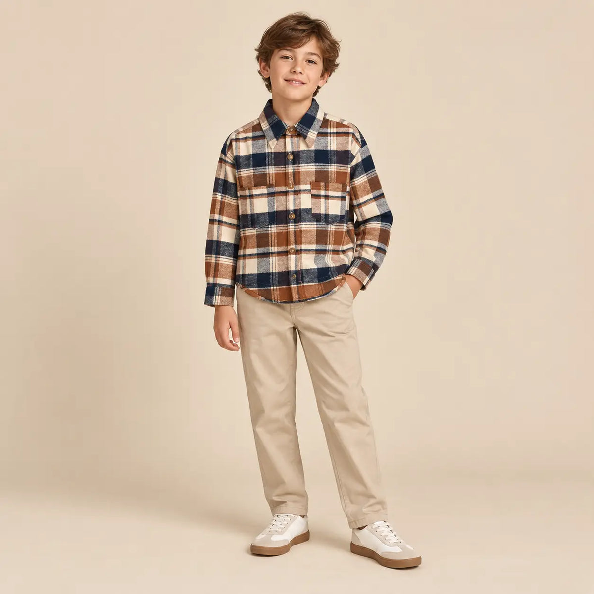 Thomas Shirt - 12Y boy lookbook pose 1
