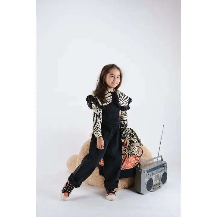 Zebra Black Blouse WOLF & RITA