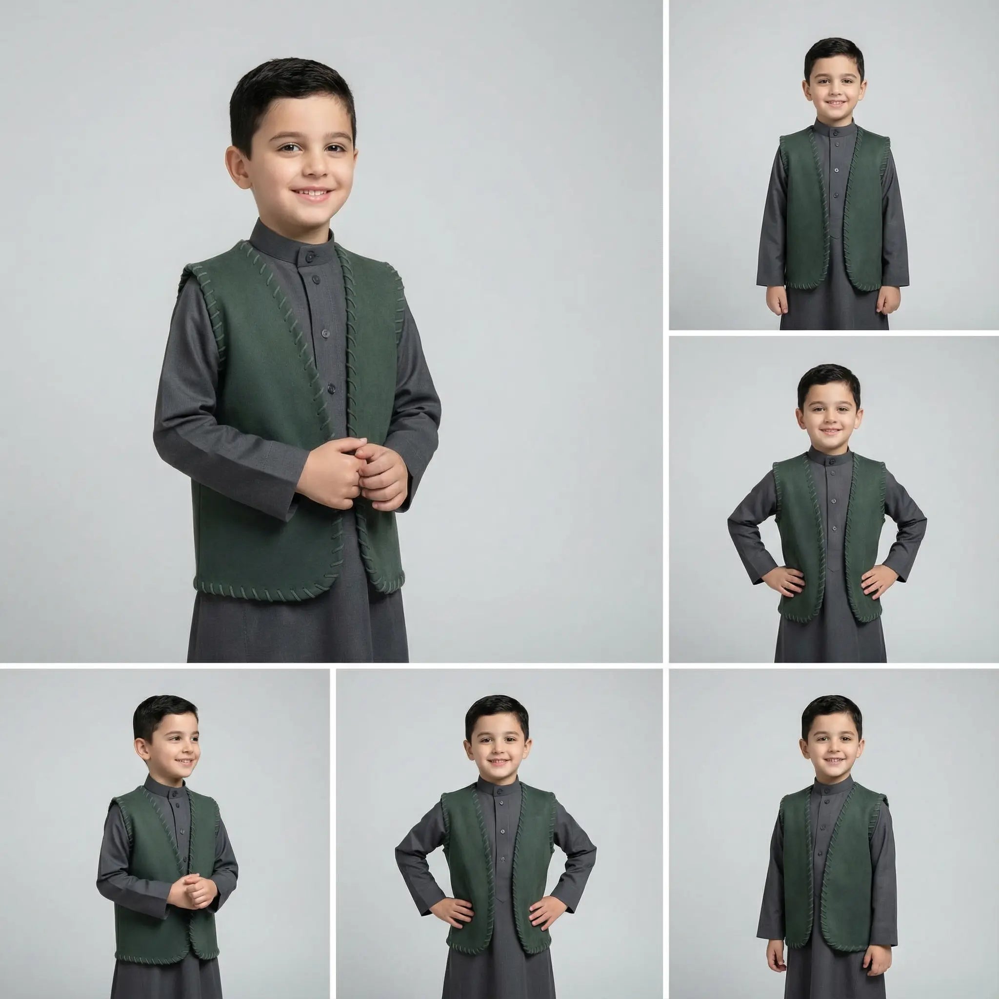 Sami Olive Green Vest LAYALEE