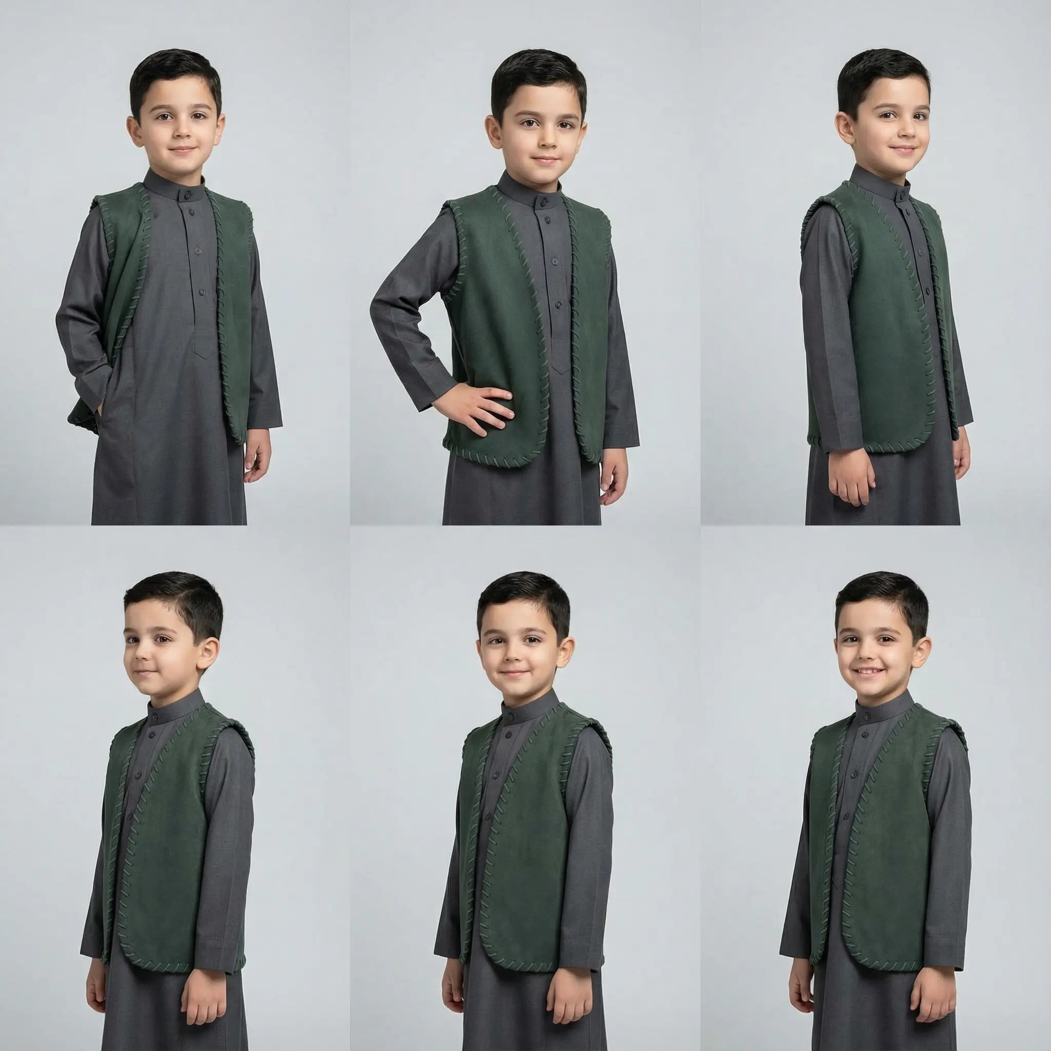 Sami Olive Green Vest LAYALEE