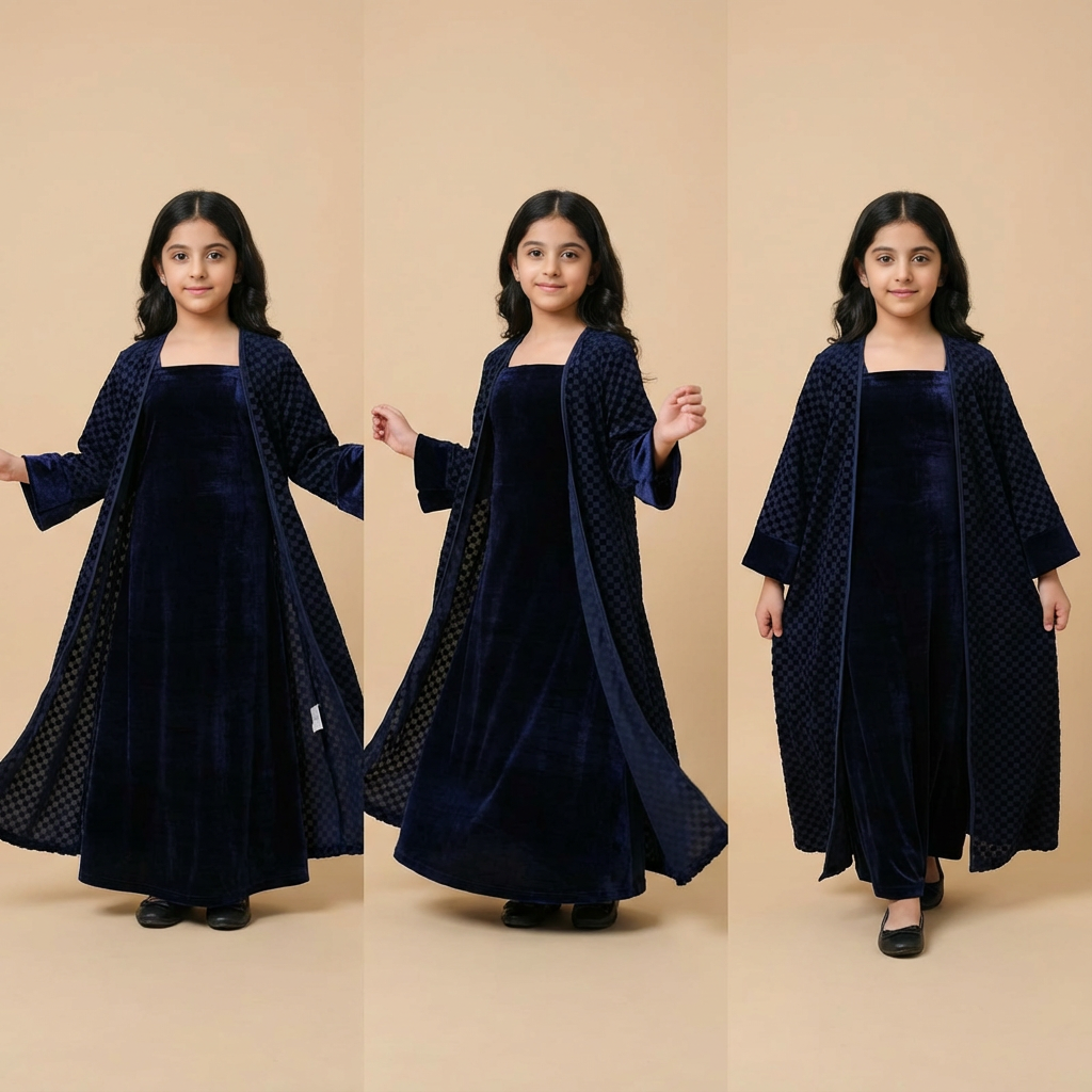 Samaa Navy Velvet Set