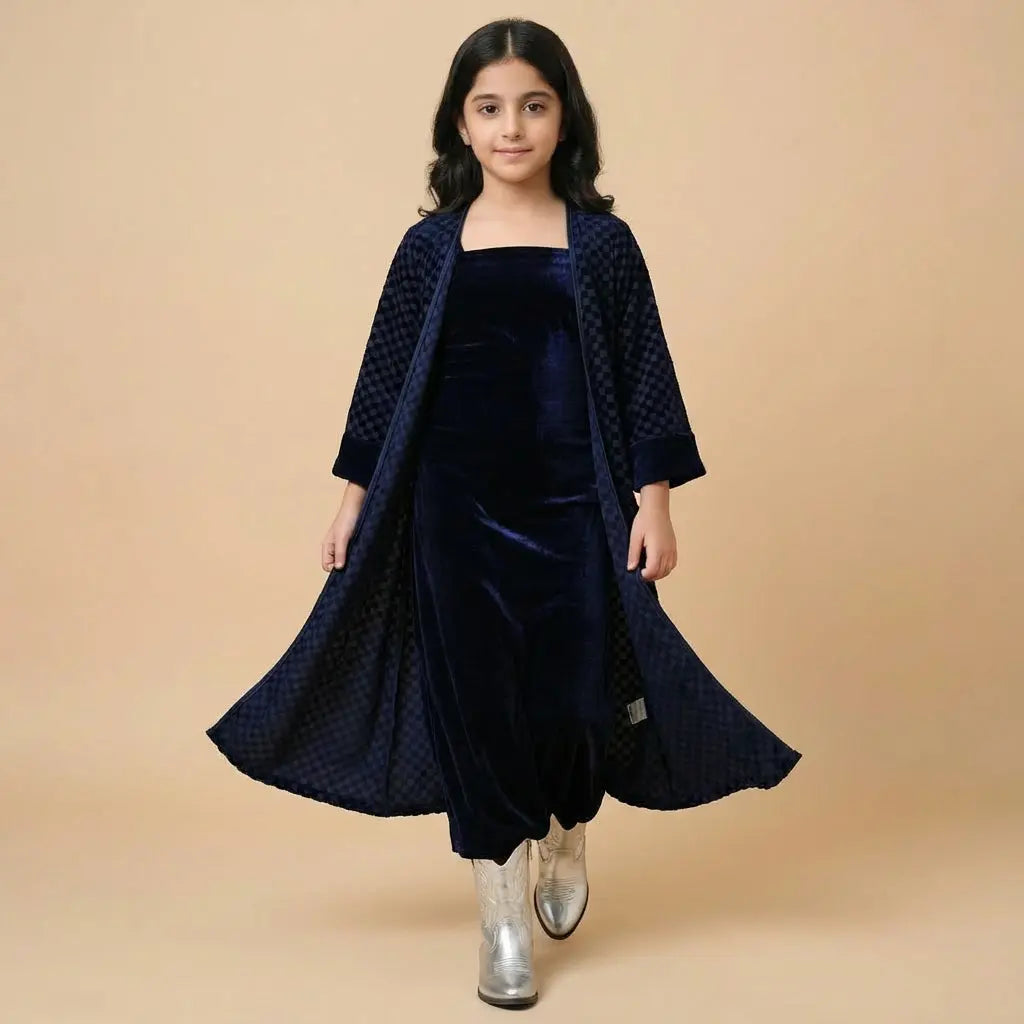 Samaa Navy Velvet Set LAYALEE