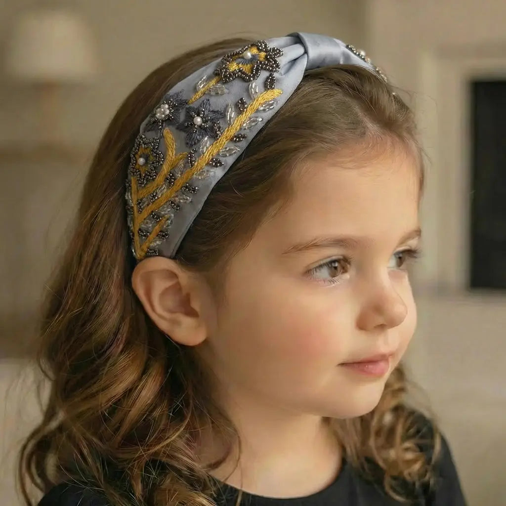 Alya Silver Garden Headband Layalee
