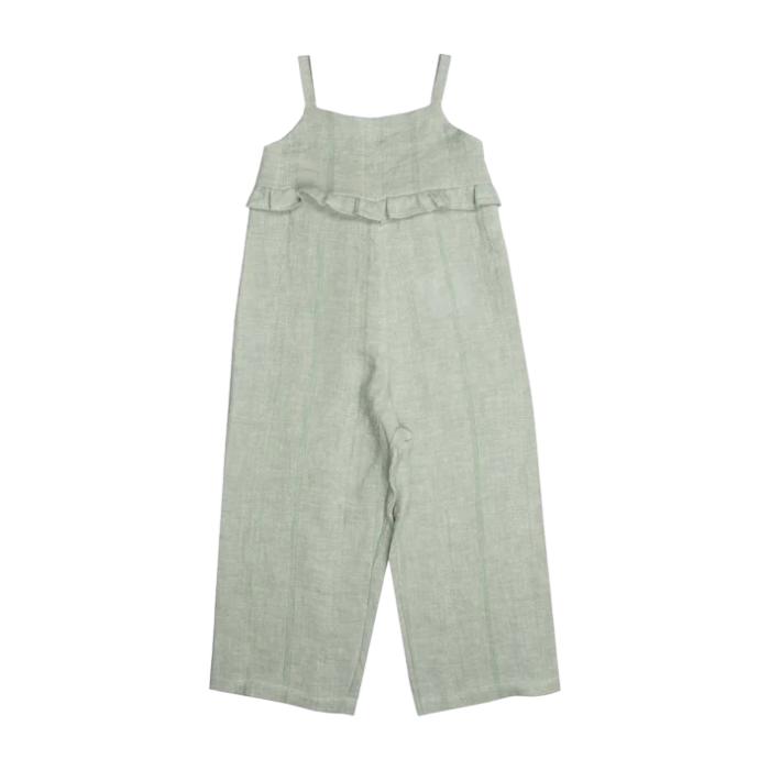 Green Linen Jumpsuit