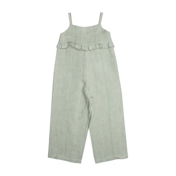 Green Linen Jumpsuit SUUKY