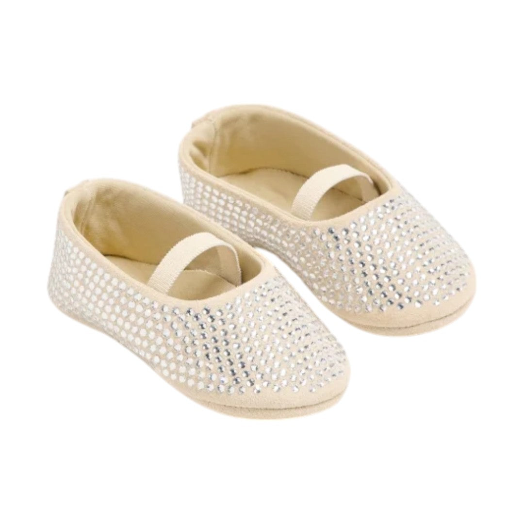Babywalker Beige Swarovski Crystals Baby Ballerina