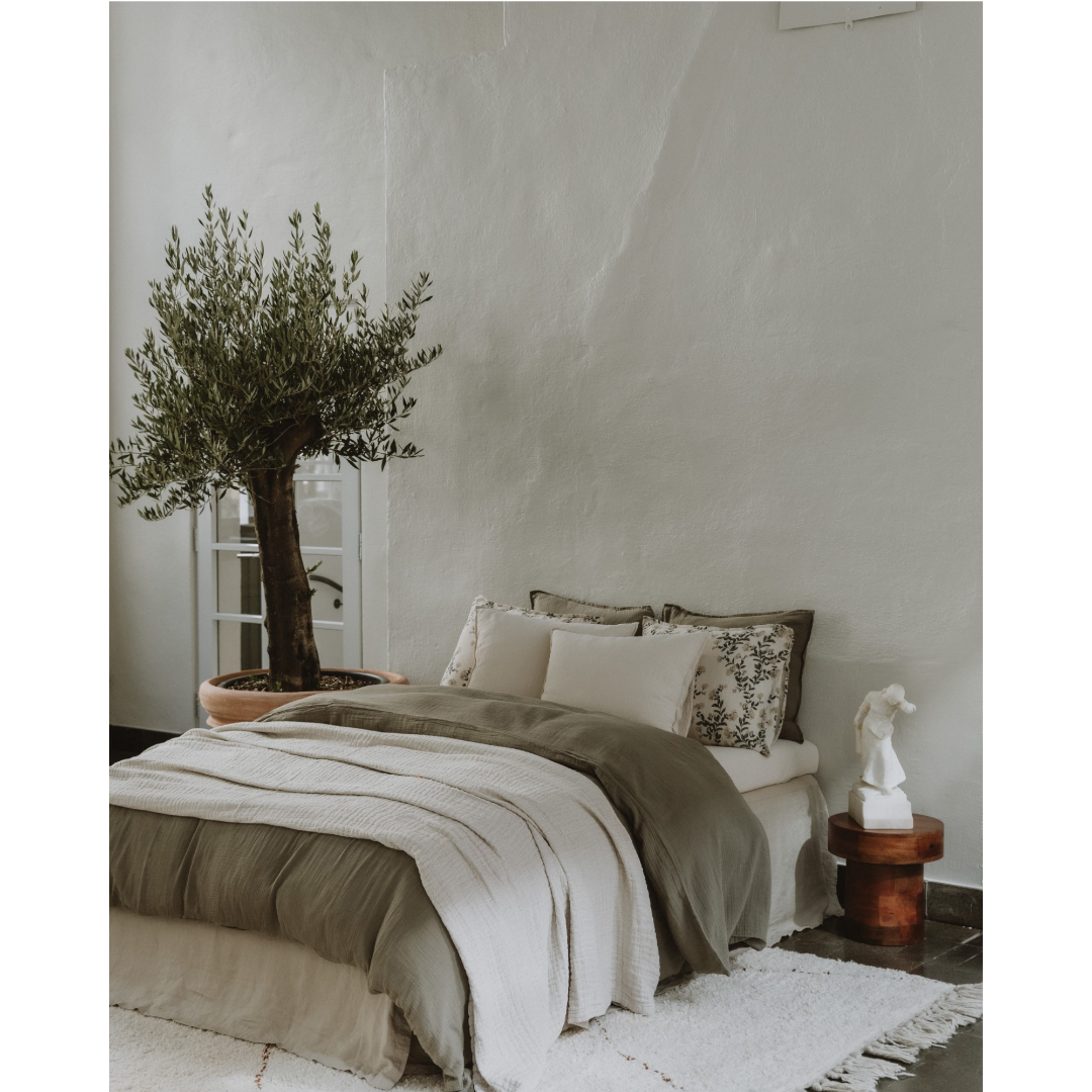Geranium Muslin Duvet Cover Double