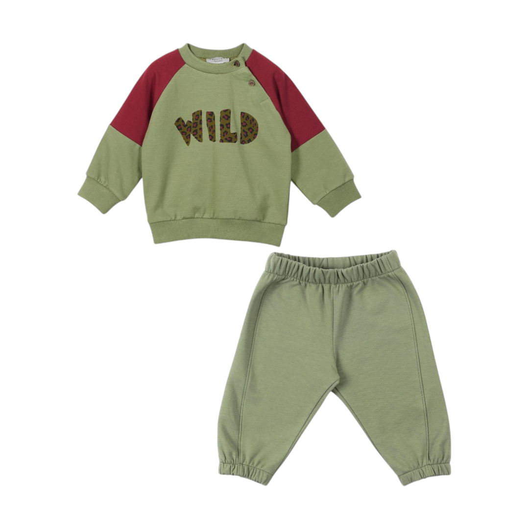 Wild Pistachio Organic Cotton Sweatshirt & Sweatpants