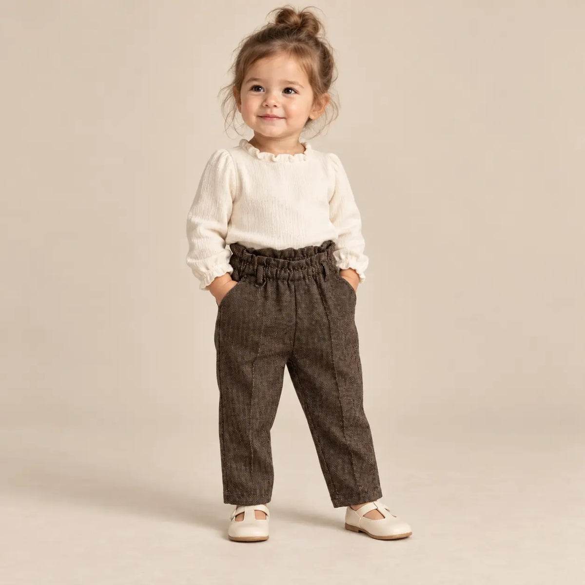 18 month girl wearing Woven Pants