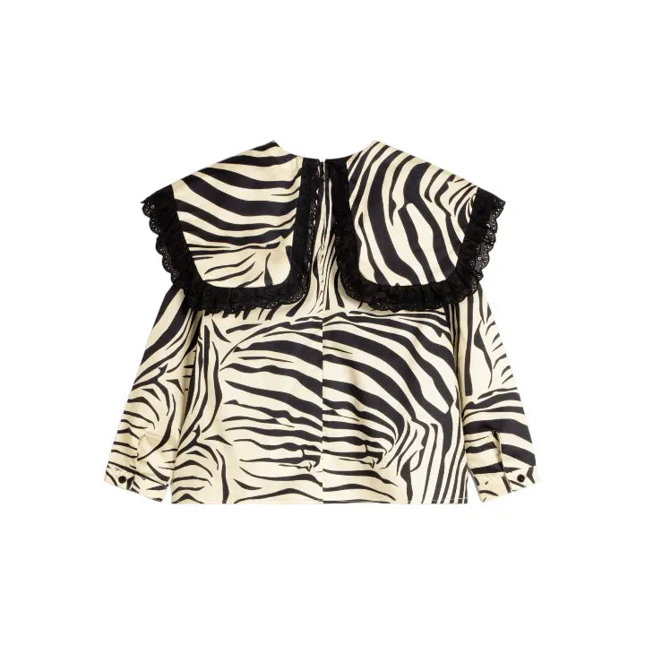 Zebra Black Blouse WOLF & RITA