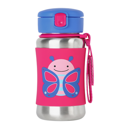 Zoo Stainless Steel Butterfly Water Bottle