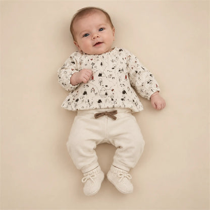 Printed Double Wave T-Shirt and Joggers – 1M lookbook, look 1