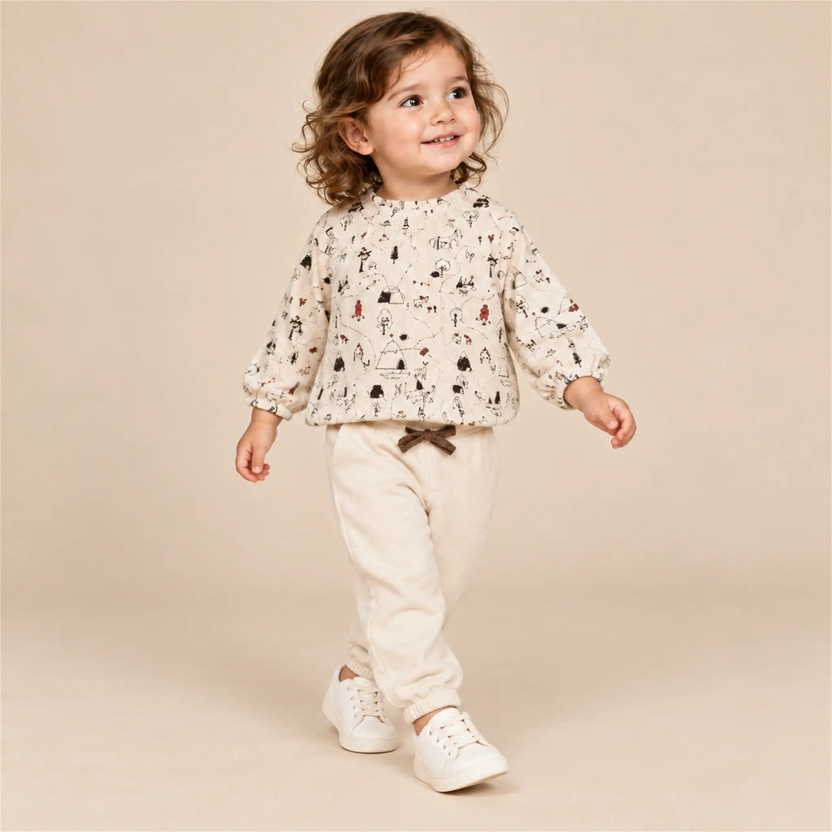 Printed Double Wave T-Shirt and Joggers – 24M lookbook, look 2