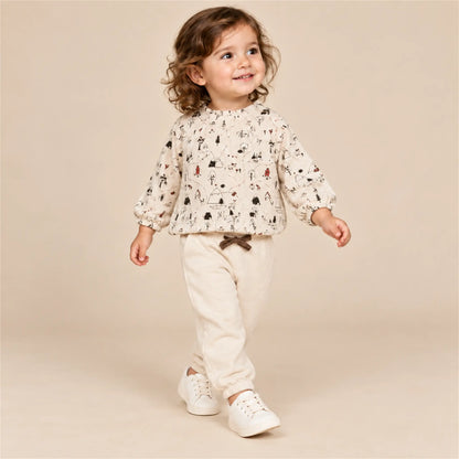 Printed Double Wave T-Shirt and Joggers – 24M lookbook, look 2