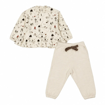 Printed Double Wave T-Shirt and Joggers – product image