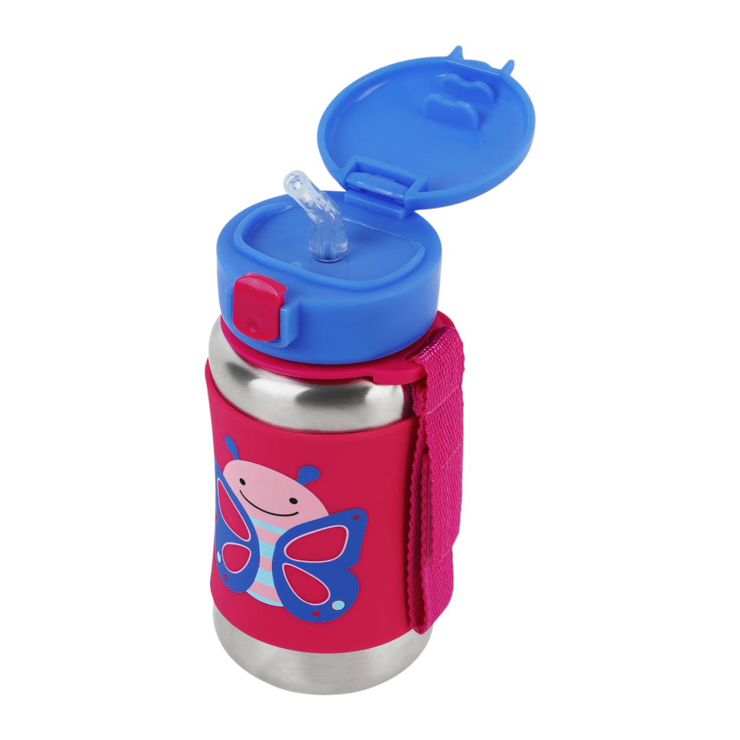 Zoo Stainless Steel Butterfly Water Bottle