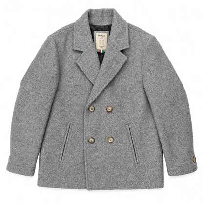 Boy Double-Breasted Peacoat – Grey – product