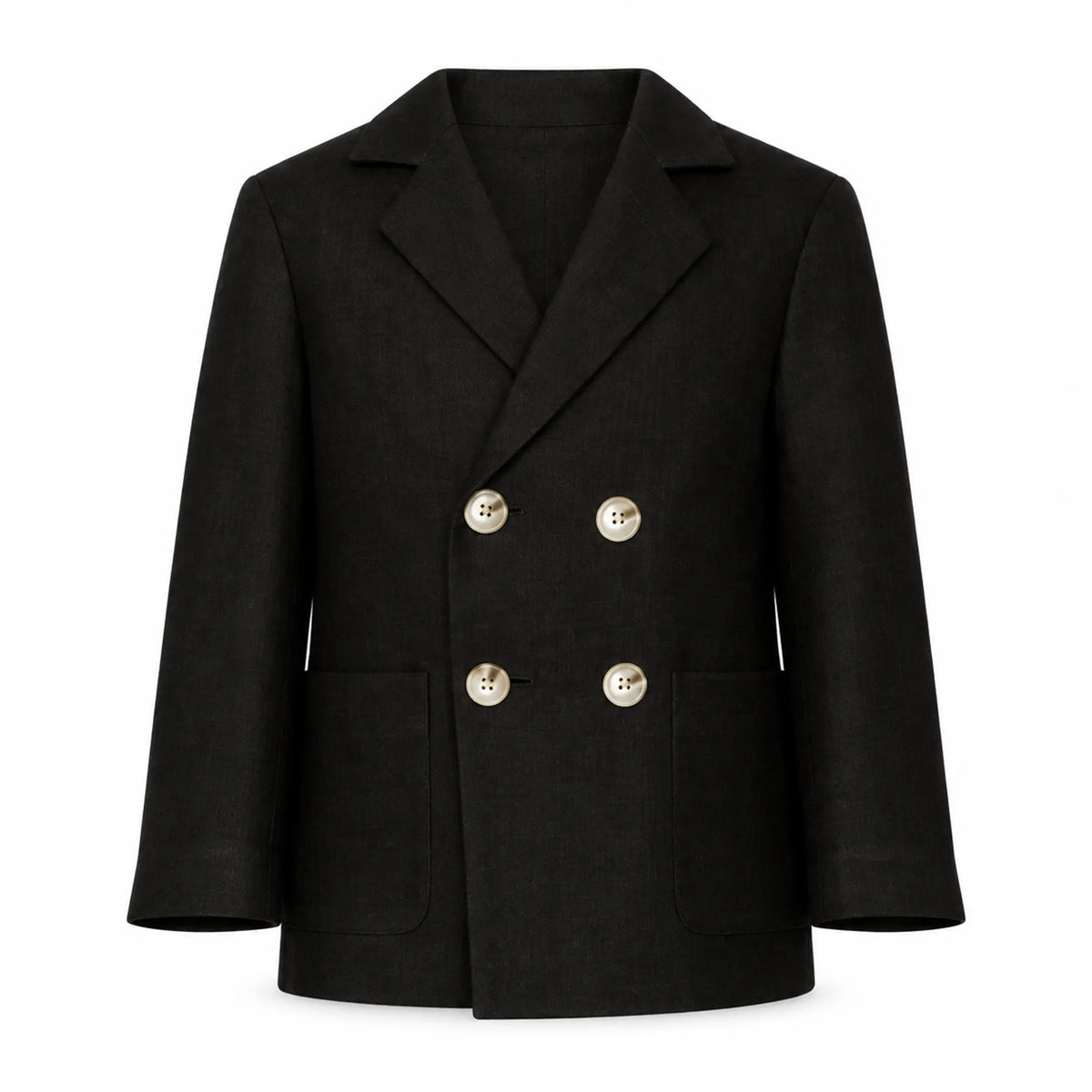 Black linen jacket — product image