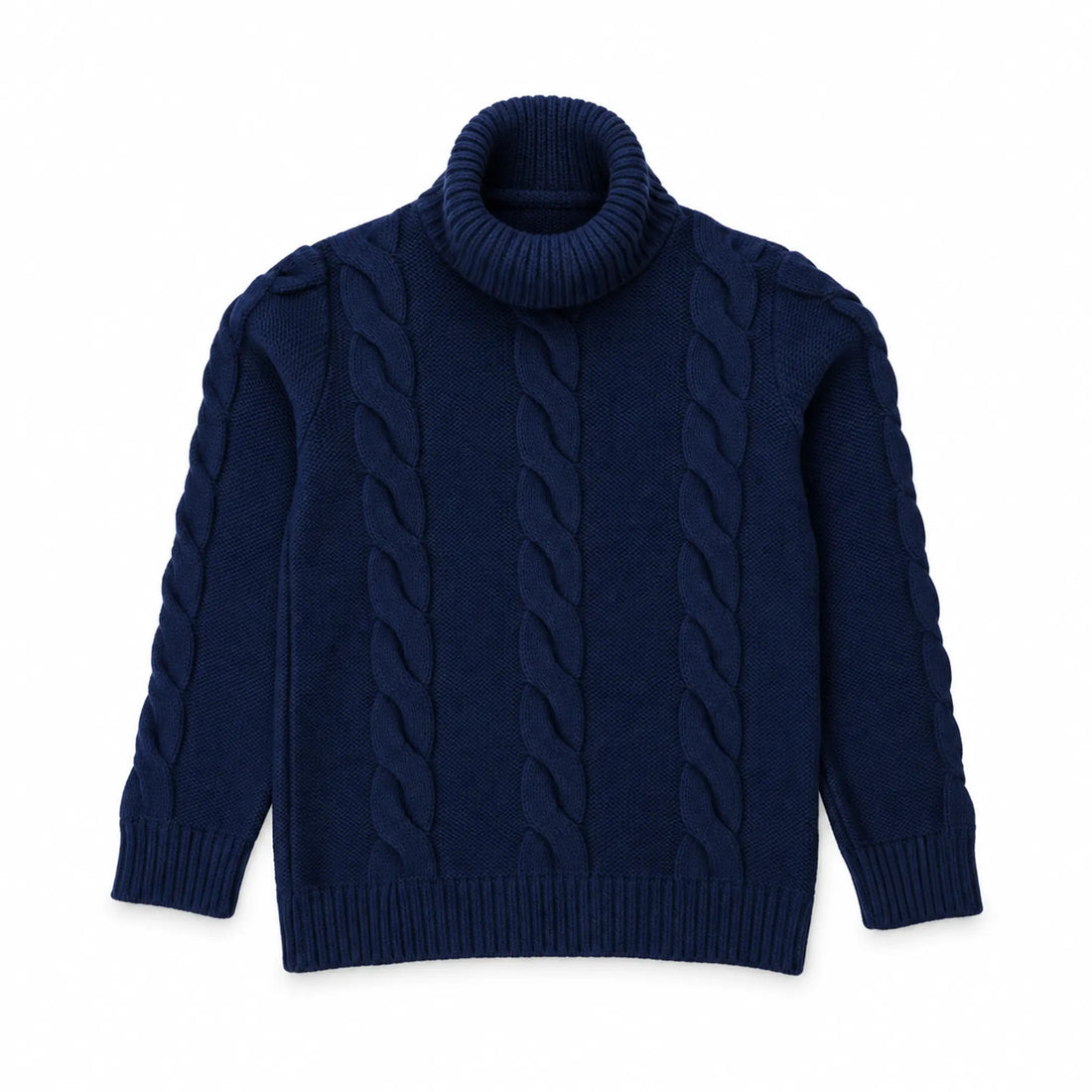 Boy C-Neck Knitted Pullover – Blue – product