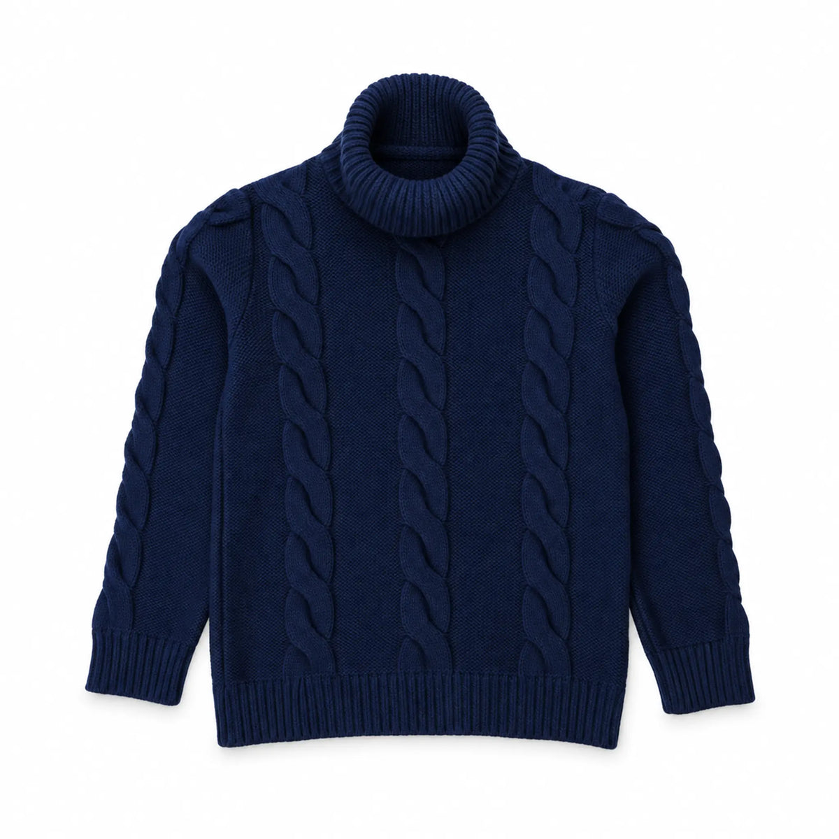 Boy C-Neck Knitted Pullover – Blue – product
