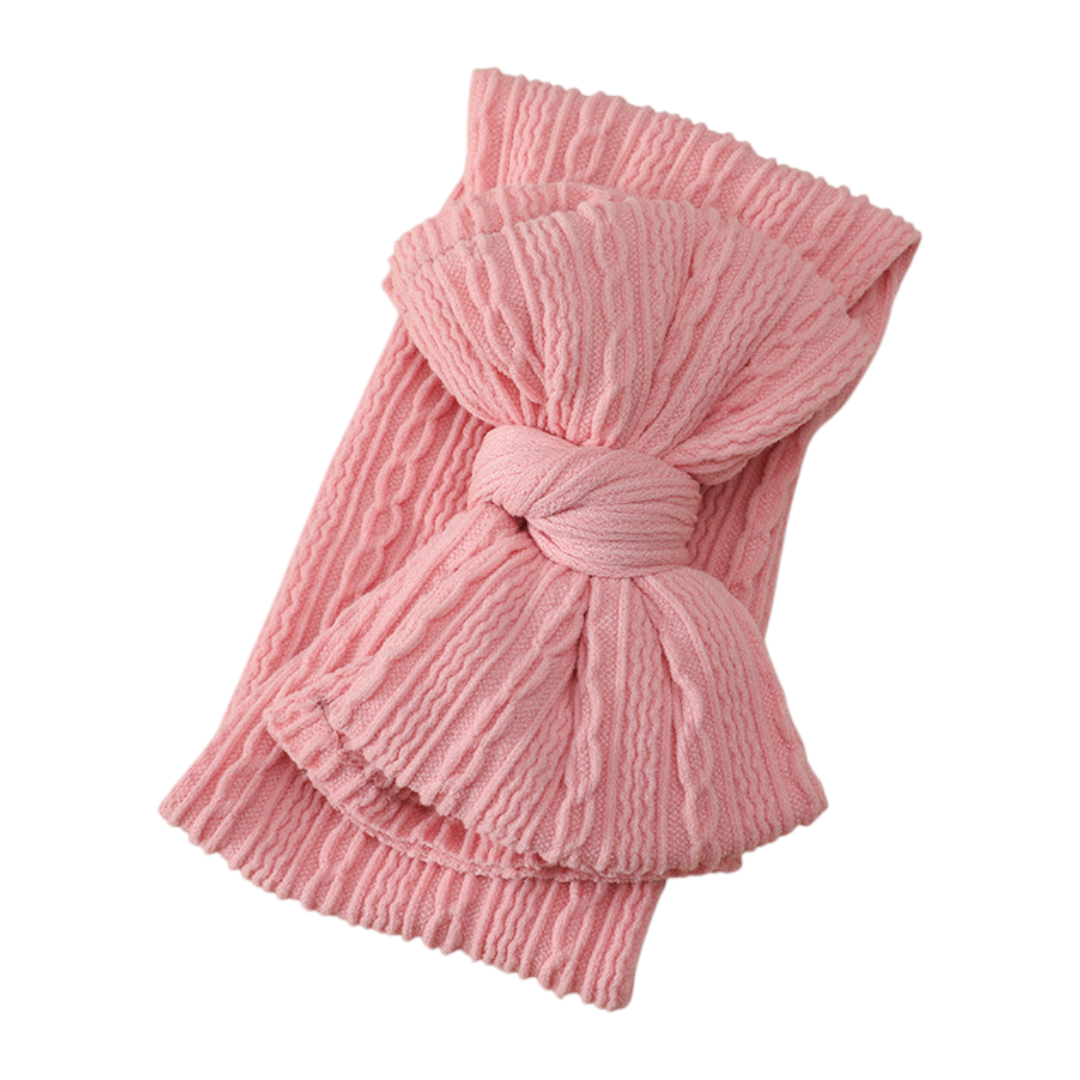 Léa Ribbed Baby Hairband - Pink