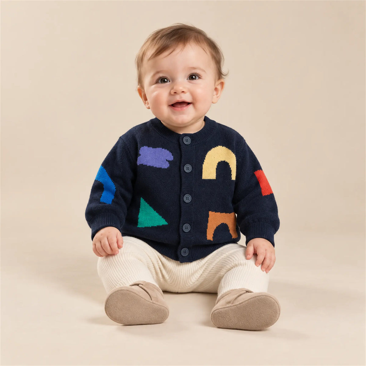 Baby Playful Jacquard Cardigan – 6M lookbook, look 1