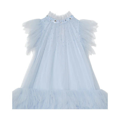 Cannes Tulle Dress - Blue Chill