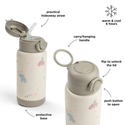 Insulated Straw Bottle Celebration Sand 340ml DONE BY DEER