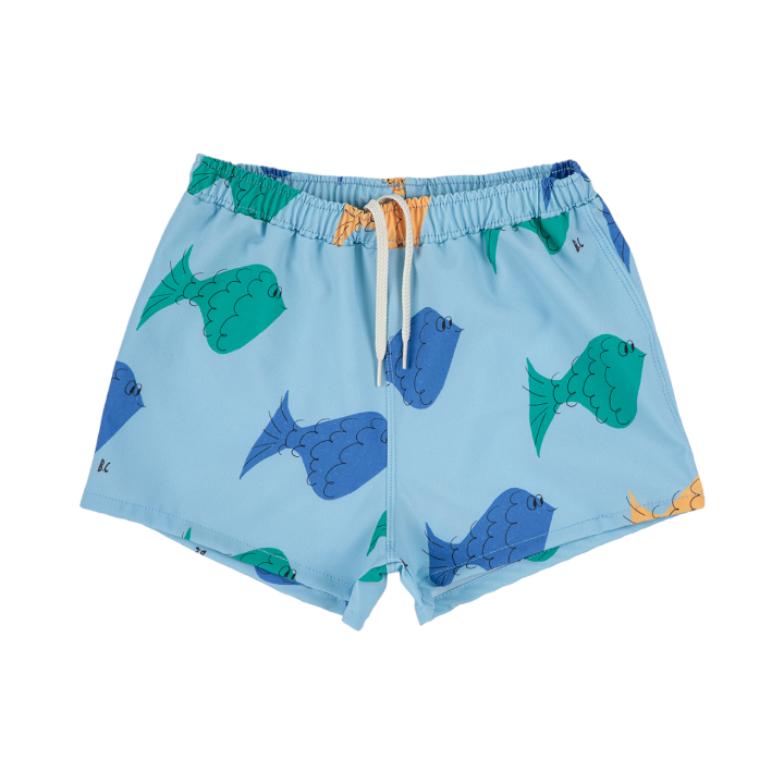 Multicolor fish swim shorts