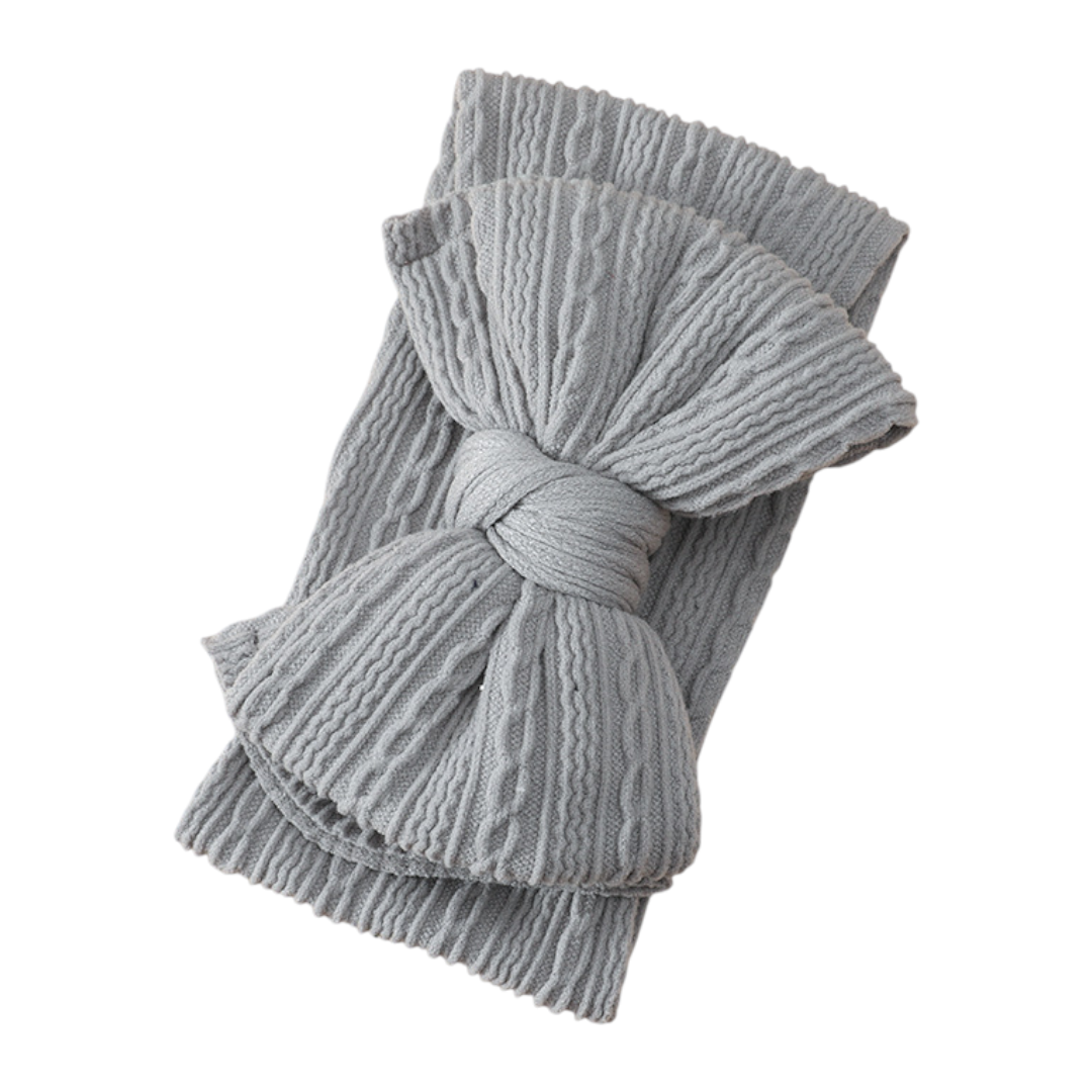 Léa Ribbed Baby Hairband - Grey