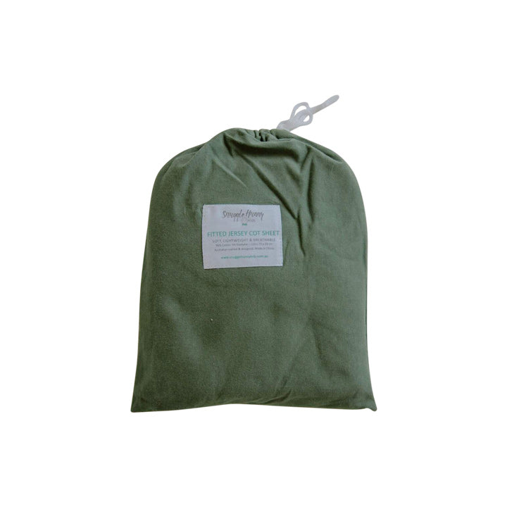 Olive | Fitted Cot Sheet