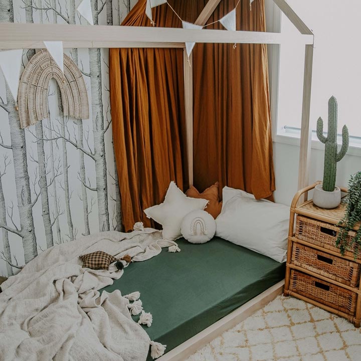 Olive | Fitted Cot Sheet