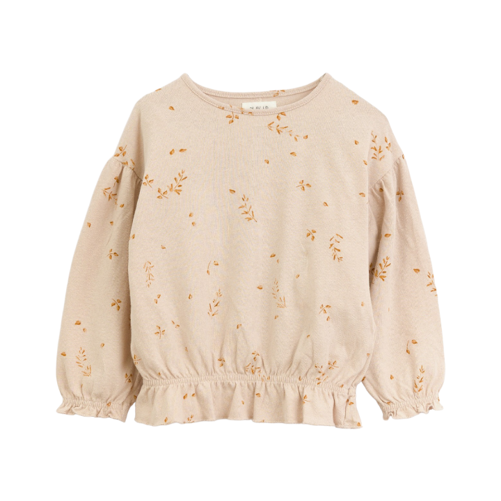 Tunic with twigs print - Oat
